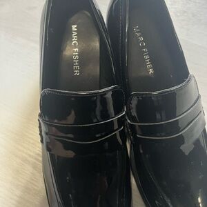 Marc Fisher Glossy Black Women's Loafers